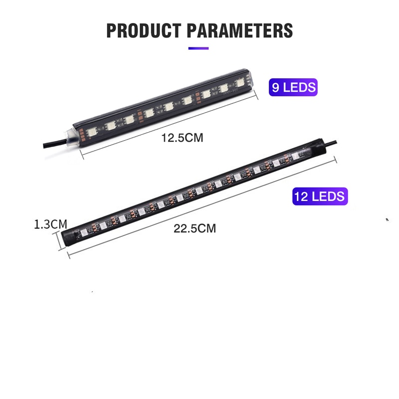 Car Decoration Light Interior Atmosphere Light RGB LED Strip Light With USB Wireless Remote Music Control Multiple Modes Car Decoration Light Interior Atmosphere Light RGB LED Strip Light With USB Wireless Remote Music Control Multiple Modes