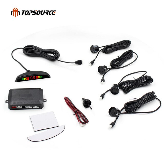 Car Auto Led Parking Sensor Parktronic Display 4 Sensors Reverse Backup Assistance Radar Detector Light Heart Monitor System Car Auto Led Parking Sensor Parktronic Display 4 Sensors Reverse Backup Assistance Radar Detector Light Heart Monitor System